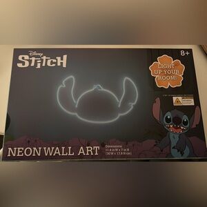 Stitch neon wall art
